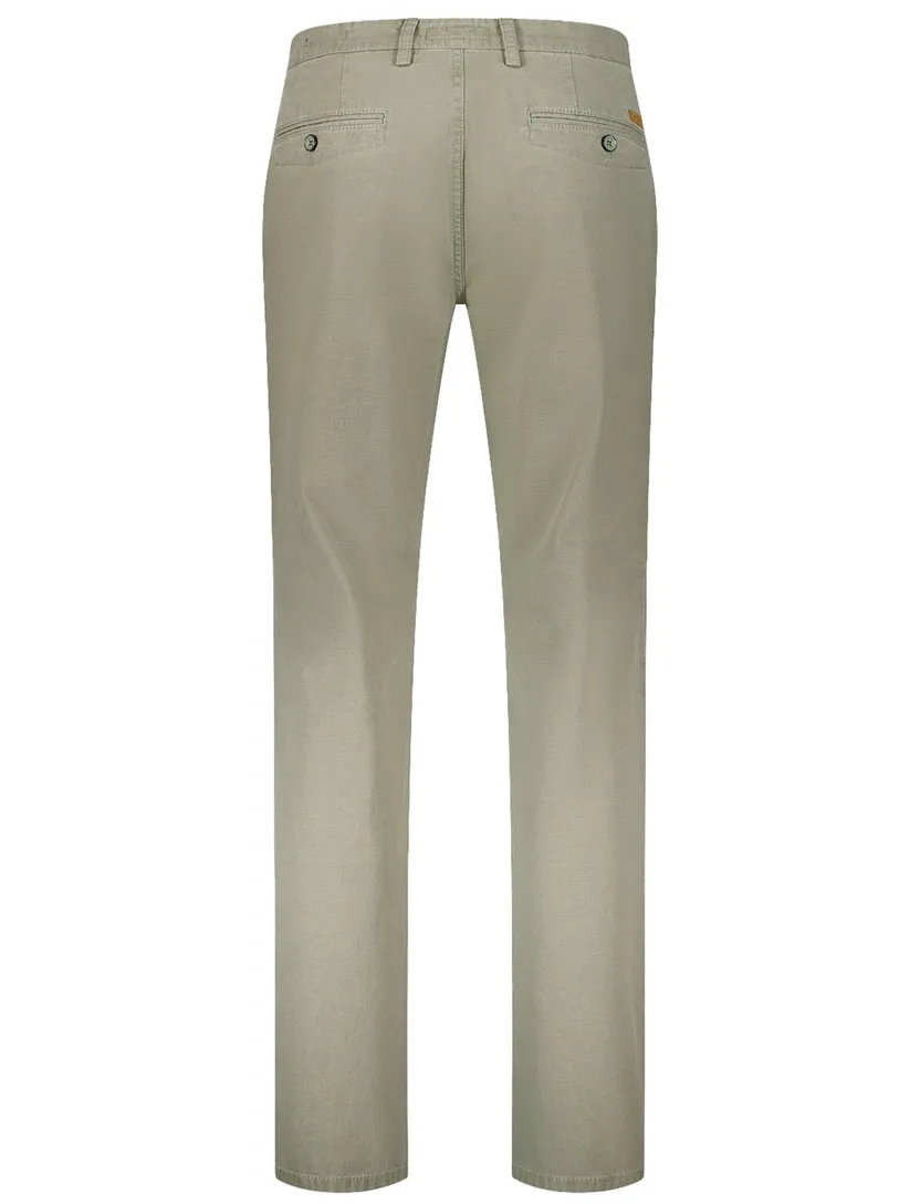 Pantalon flatfront Gardeur Benito groen normale fit