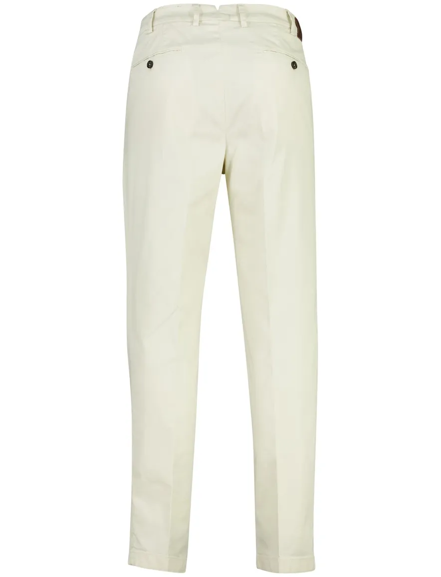 Creme pantalon Gardeur Tybalt zonder omslag