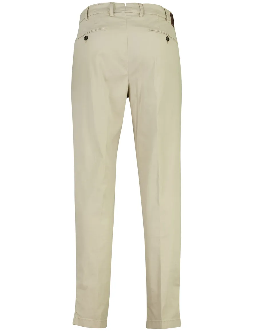 beige pantalon Gardeur Tolino flatfront model