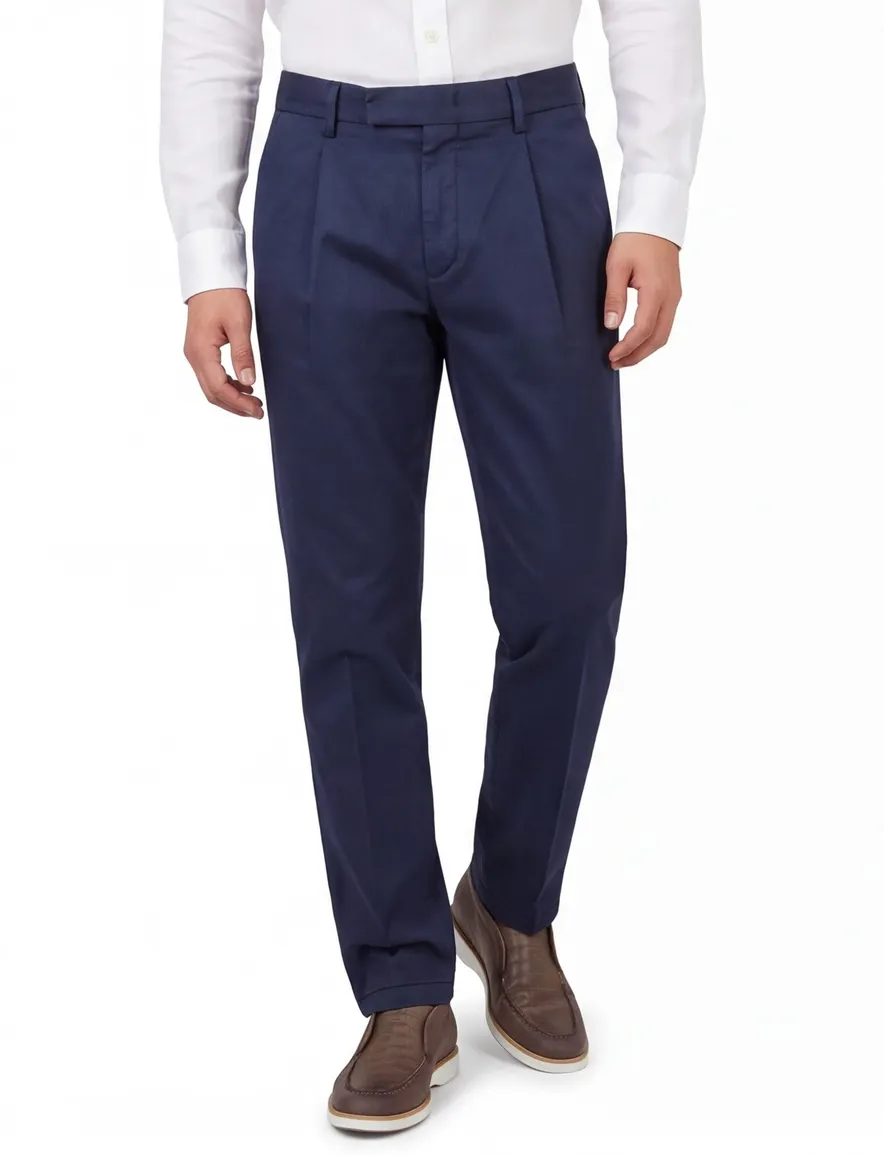 Gardeur pantalon donkerblauw bandplooi