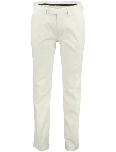 Gardeur Gebroken witte broek Gardeur flatfront normale fit