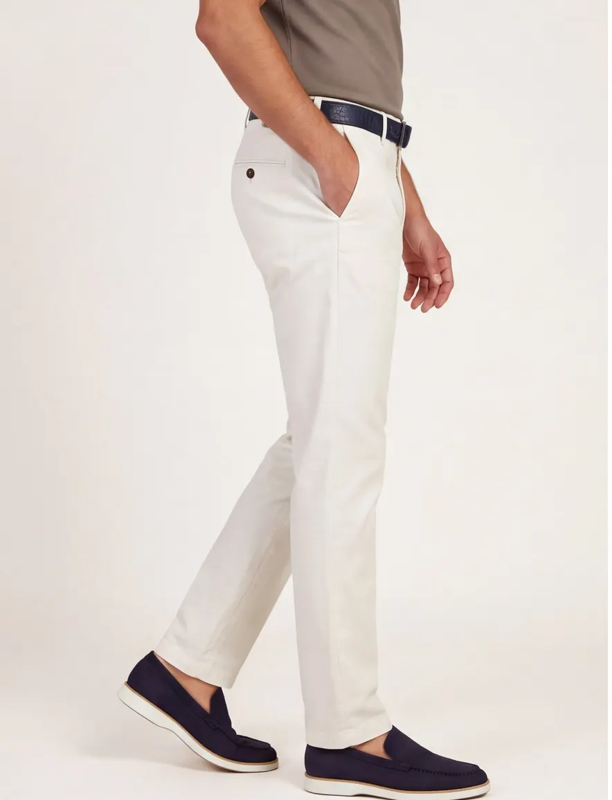 Gardeur Pantalon gebroken wit Tybalt