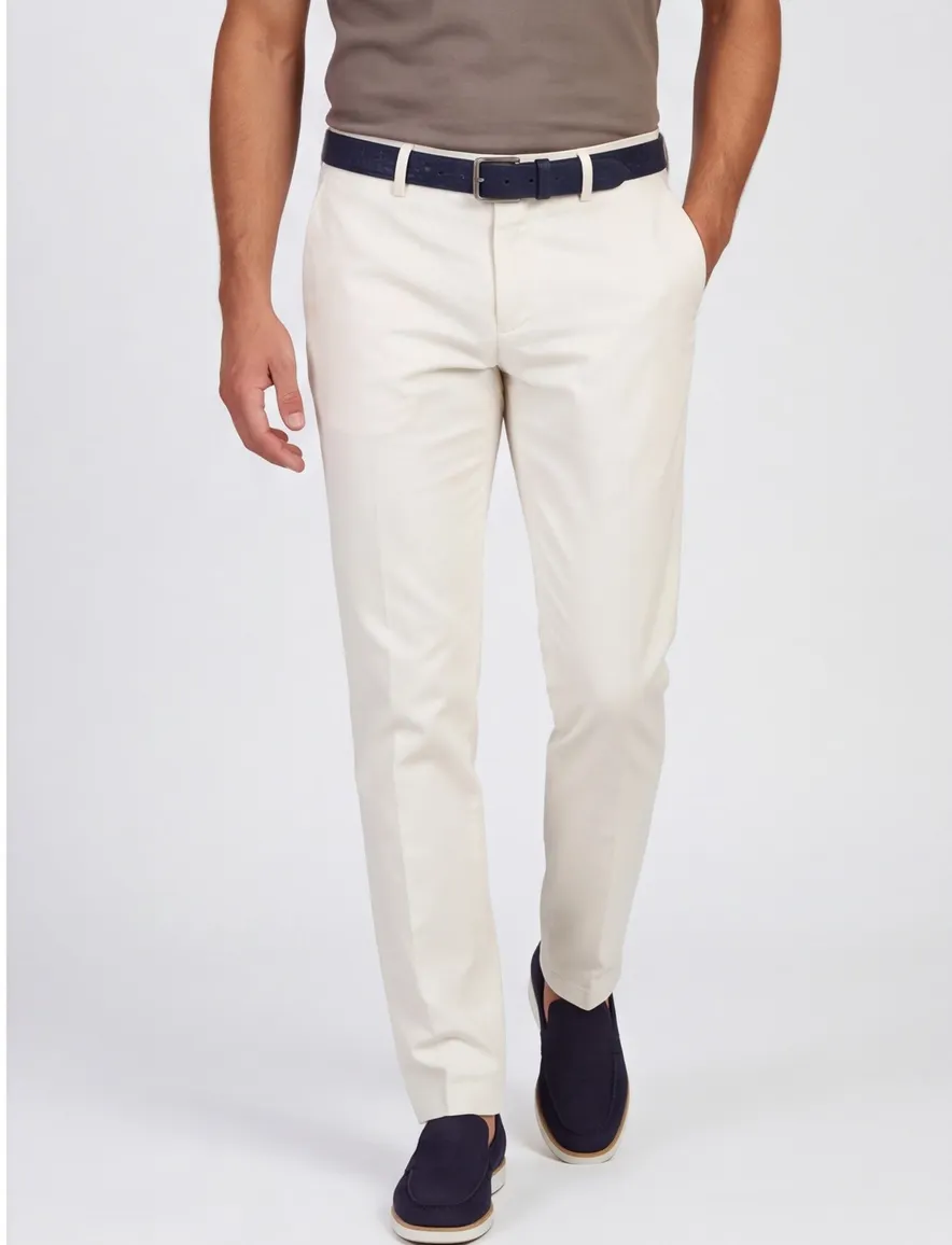 Gardeur Pantalon gebroken wit Tybalt