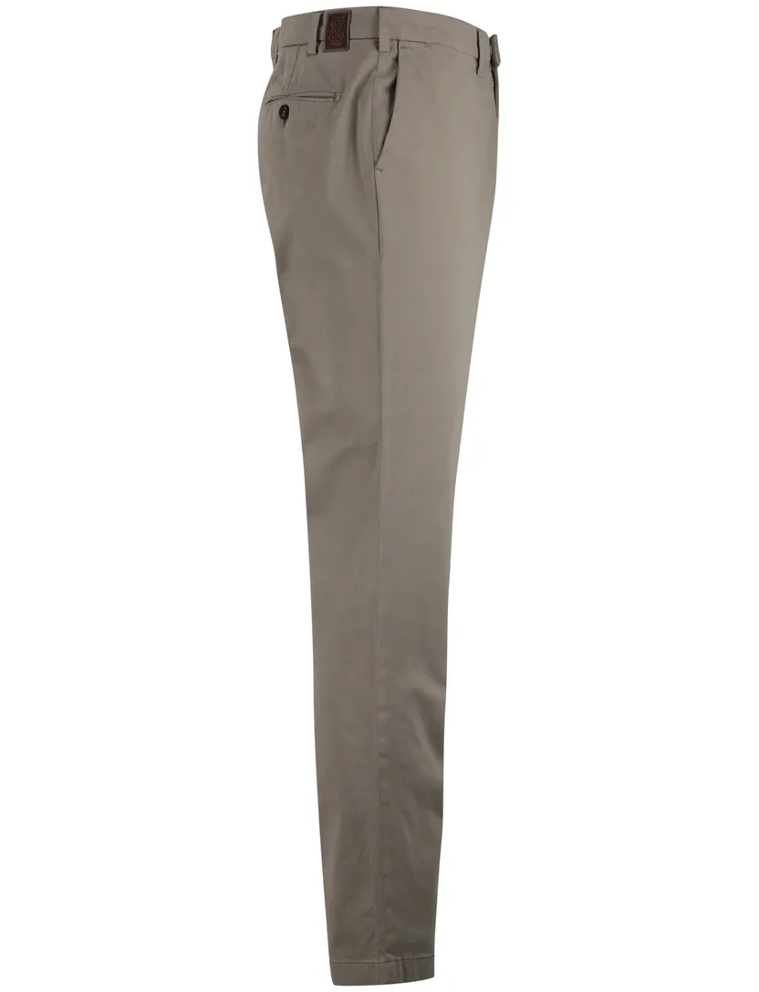 Gardeur pantalon flatfront khaki katoen normale fit