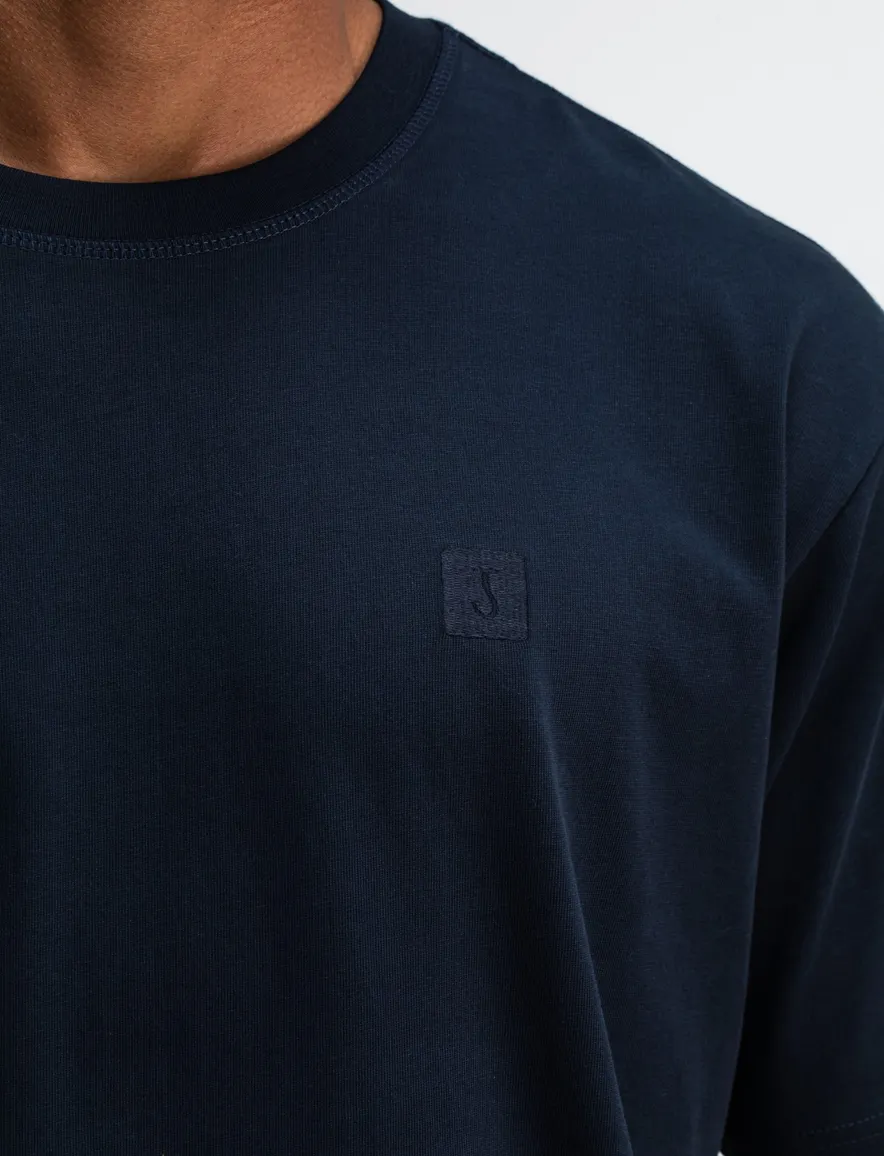 Butcher of blue shirt donkerblauw katoen
