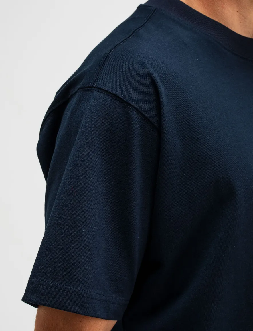 Butcher of blue shirt donkerblauw katoen
