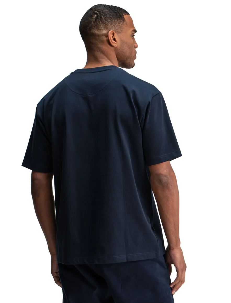 Butcher of blue shirt donkerblauw katoen