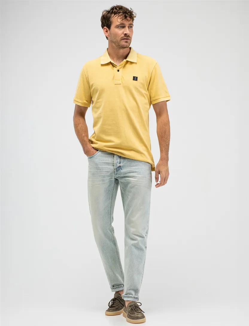 Gele polo Butcher of blue katoen