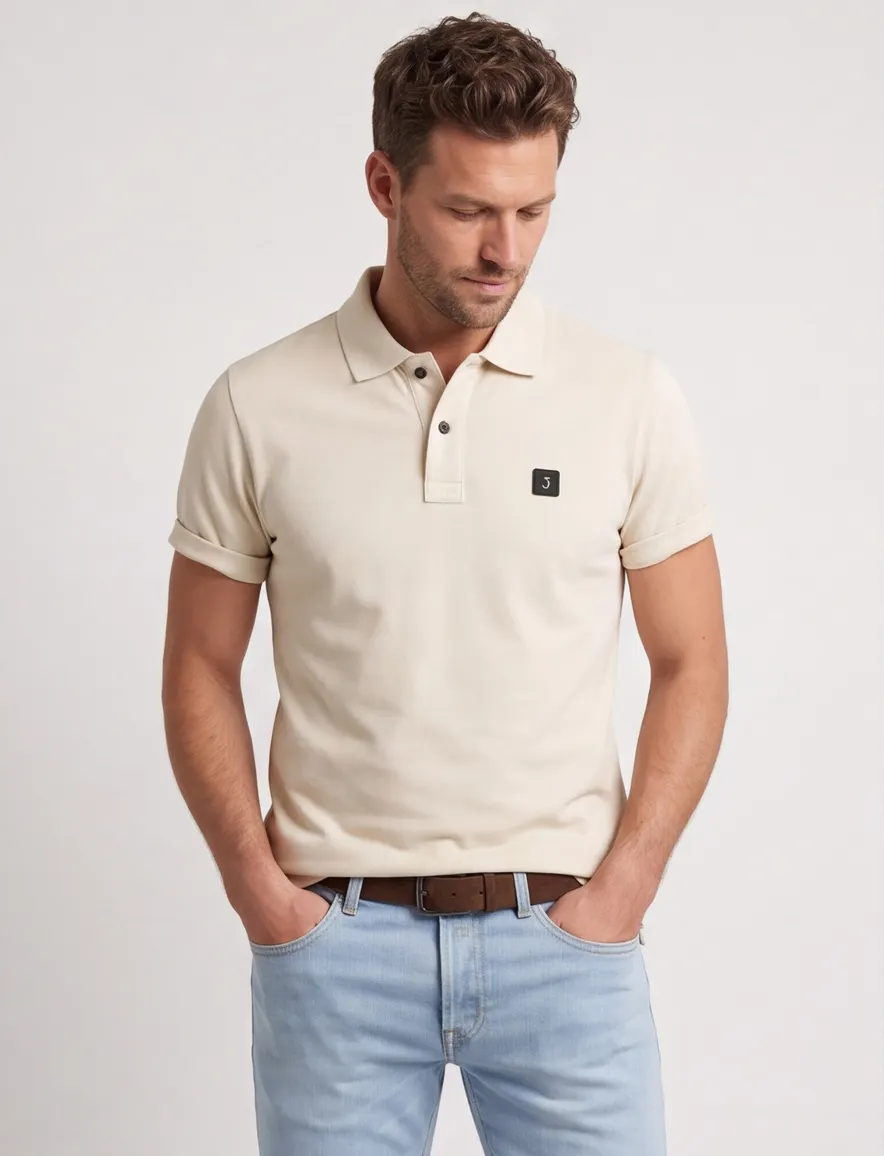 Poloshirts Butcher of Blue creme