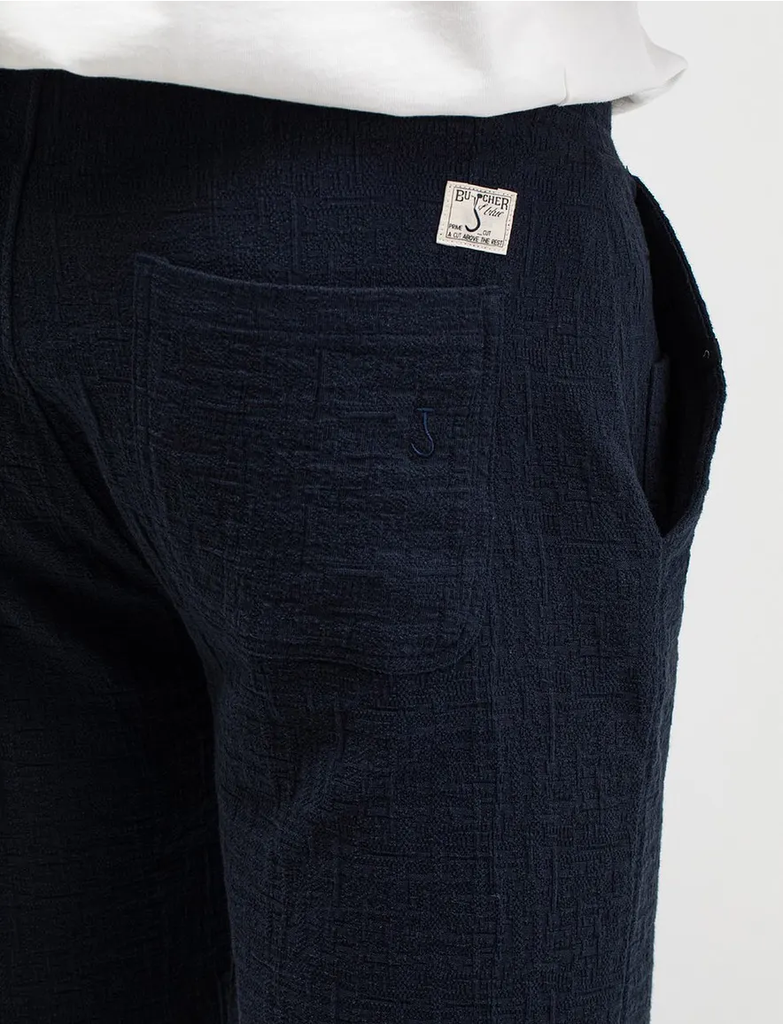 Butcher of Blue bermuda donkerblauw deel van set