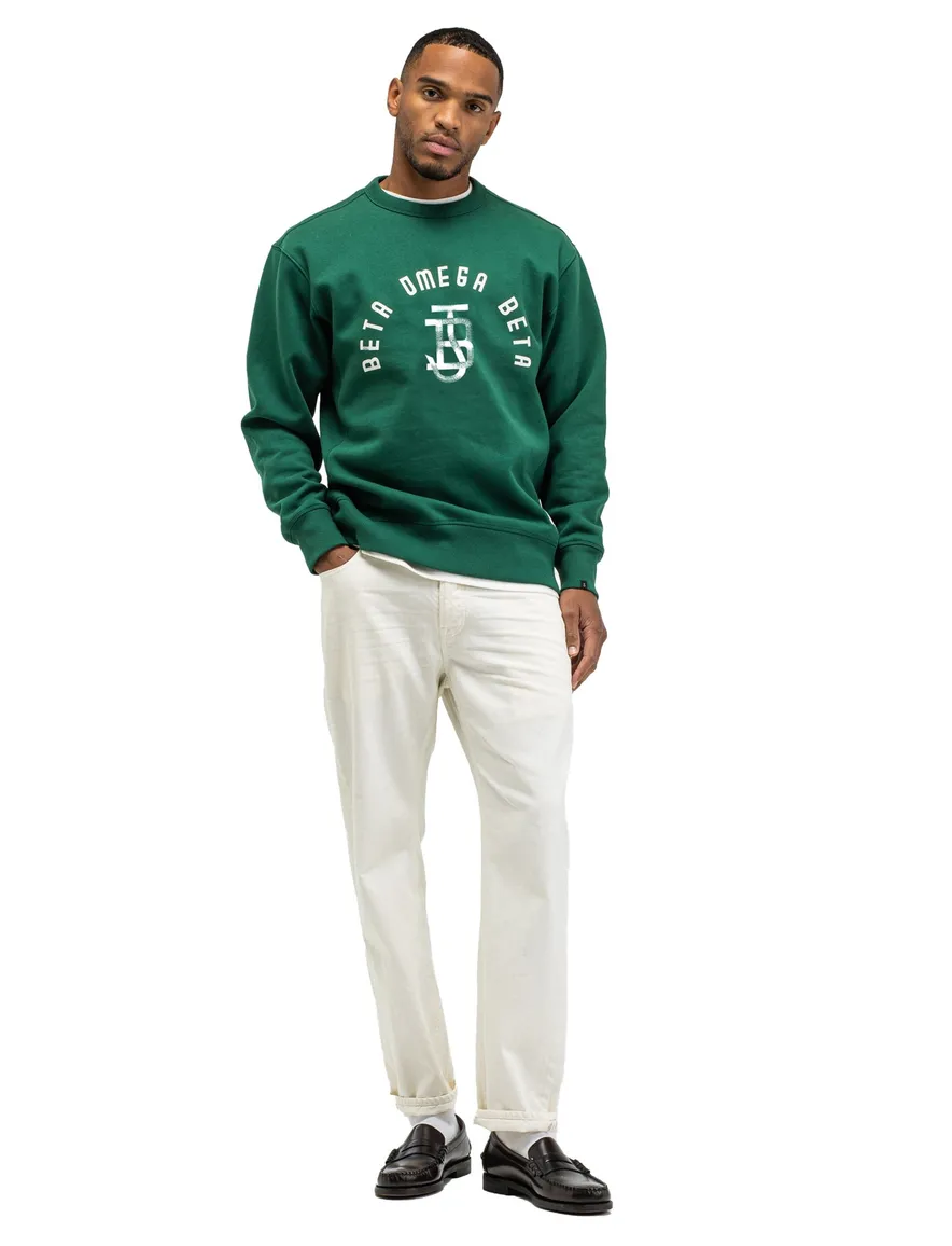 Butcher of Blue sweater groen witte opdruk