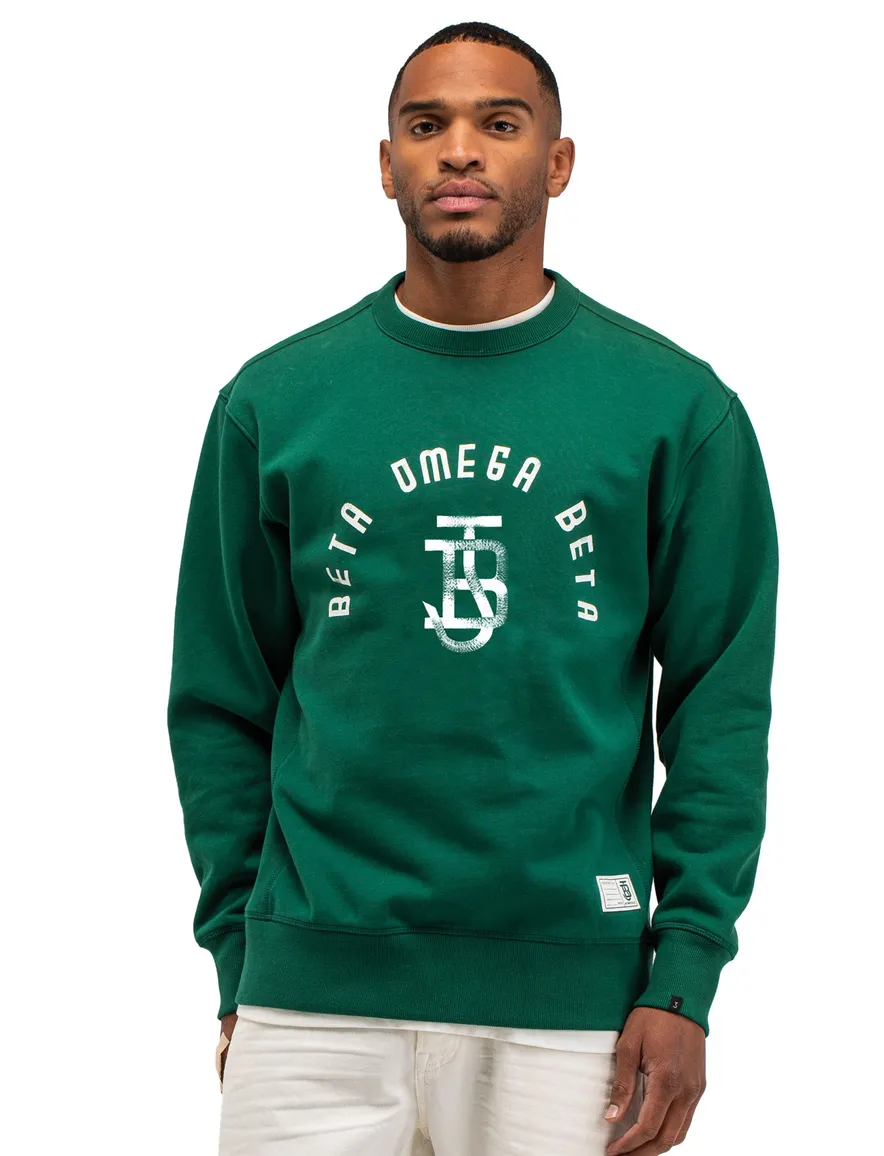 Butcher of Blue sweater groen witte opdruk