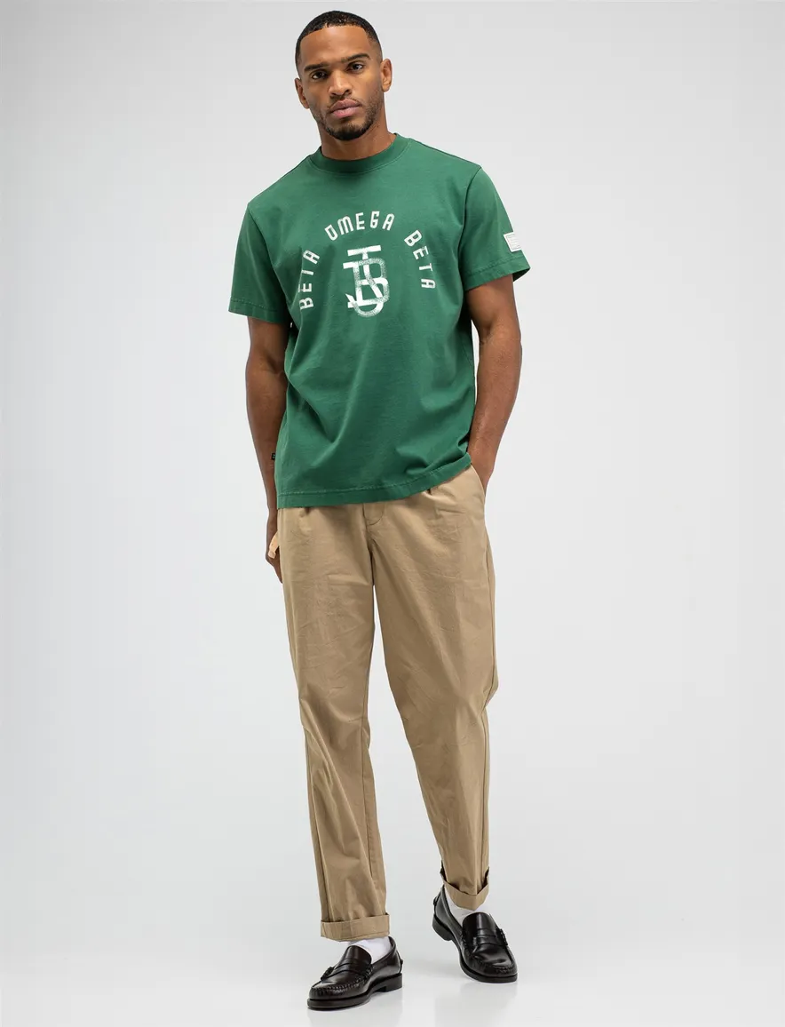 Butcher of Blue T-shirt groen ronde hals