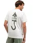 Wit t-shirt Butcher of Blue met backprint groen