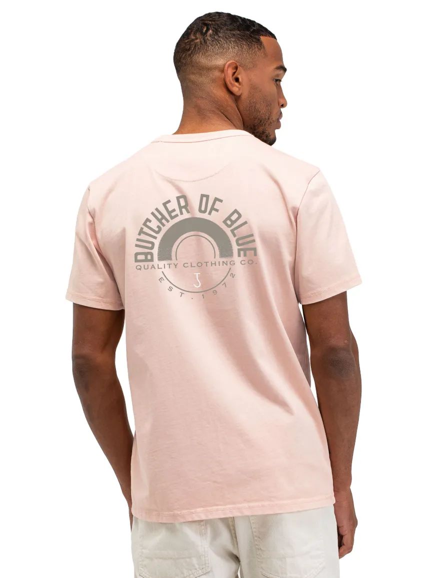Butcher of Blue T-shirt roze bedrukt