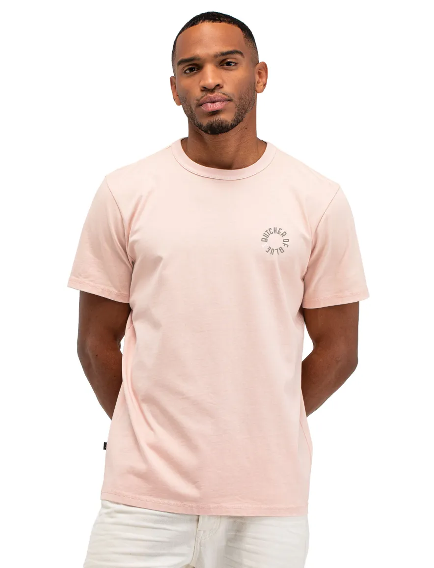 Butcher of Blue T-shirt roze bedrukt