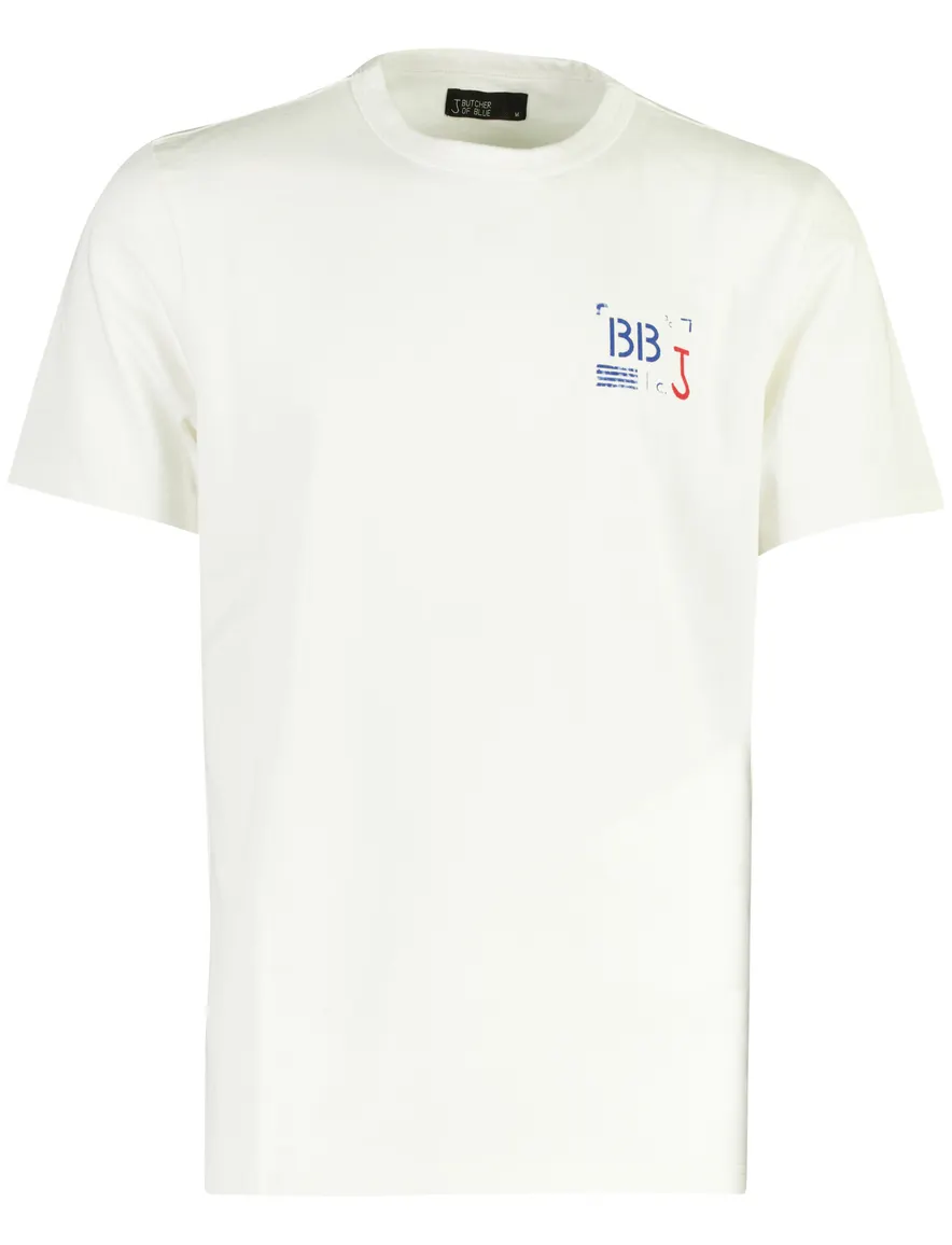 T-shirt Butcher of Blue creme wit