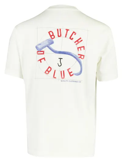 Butcher of Blue T-shirt Butcher of Blue vintage hook loose tee creme oversized
