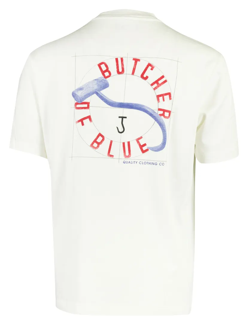 T-shirt Butcher of Blue vintage hook loose tee creme oversized