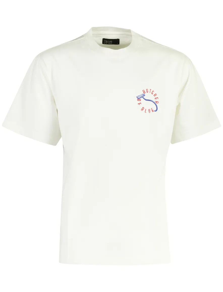T-shirt Butcher of Blue creme wit