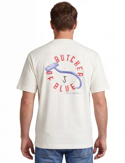 Butcher of Blue Butcher of Blue vintage hook loose tee oversized creme