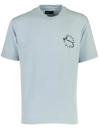 Butcher of Blue Butcher of Blue T-shirt blauw backprint
