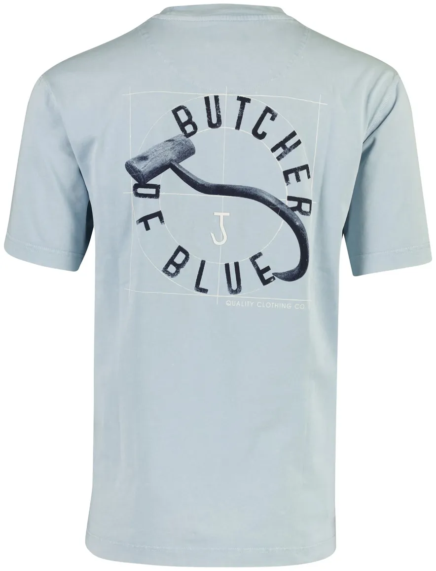 Butcher of Blue T-shirt blauw backprint