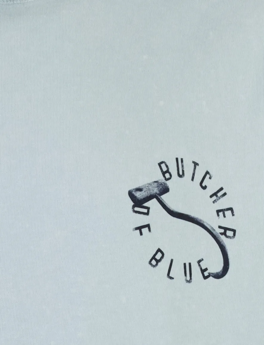 Butcher of Blue T-shirt blauw backprint