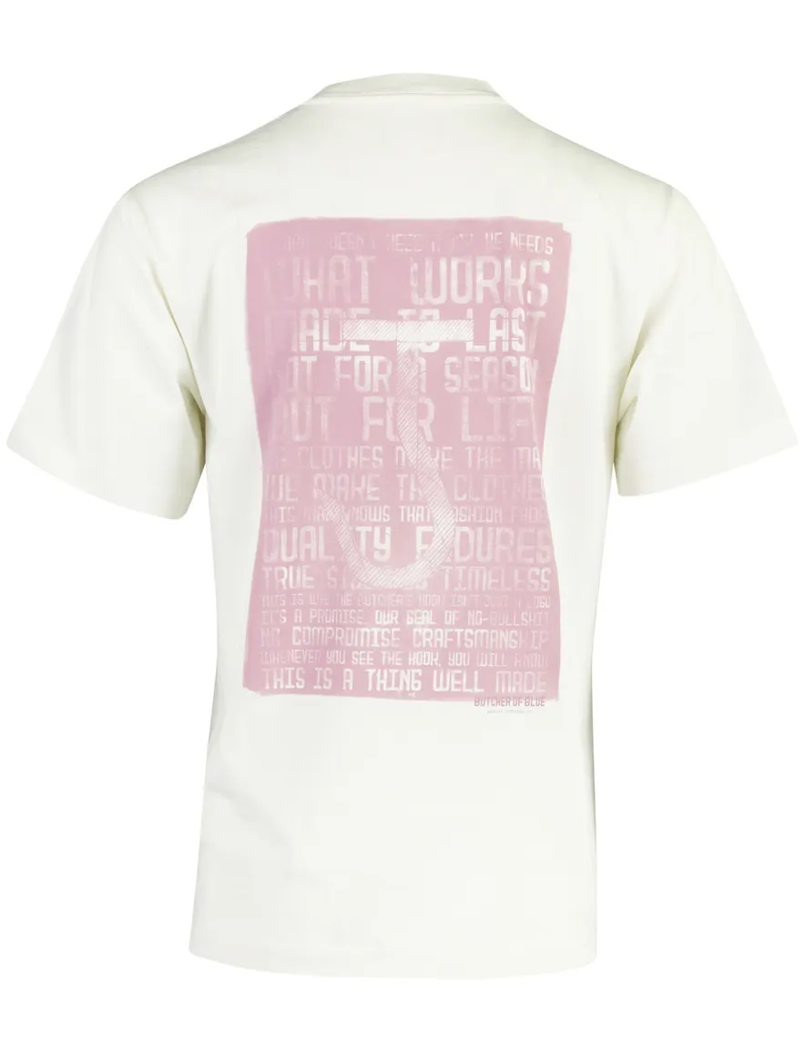 T-shirt Butcher of Blue creme wit