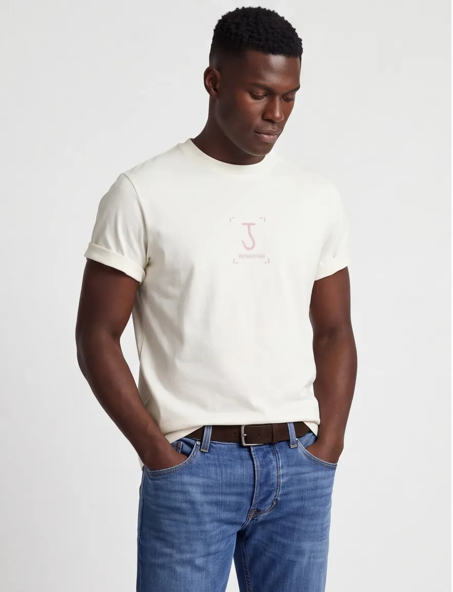 Butcher of Blue T-shirt Manifest Oversized crème