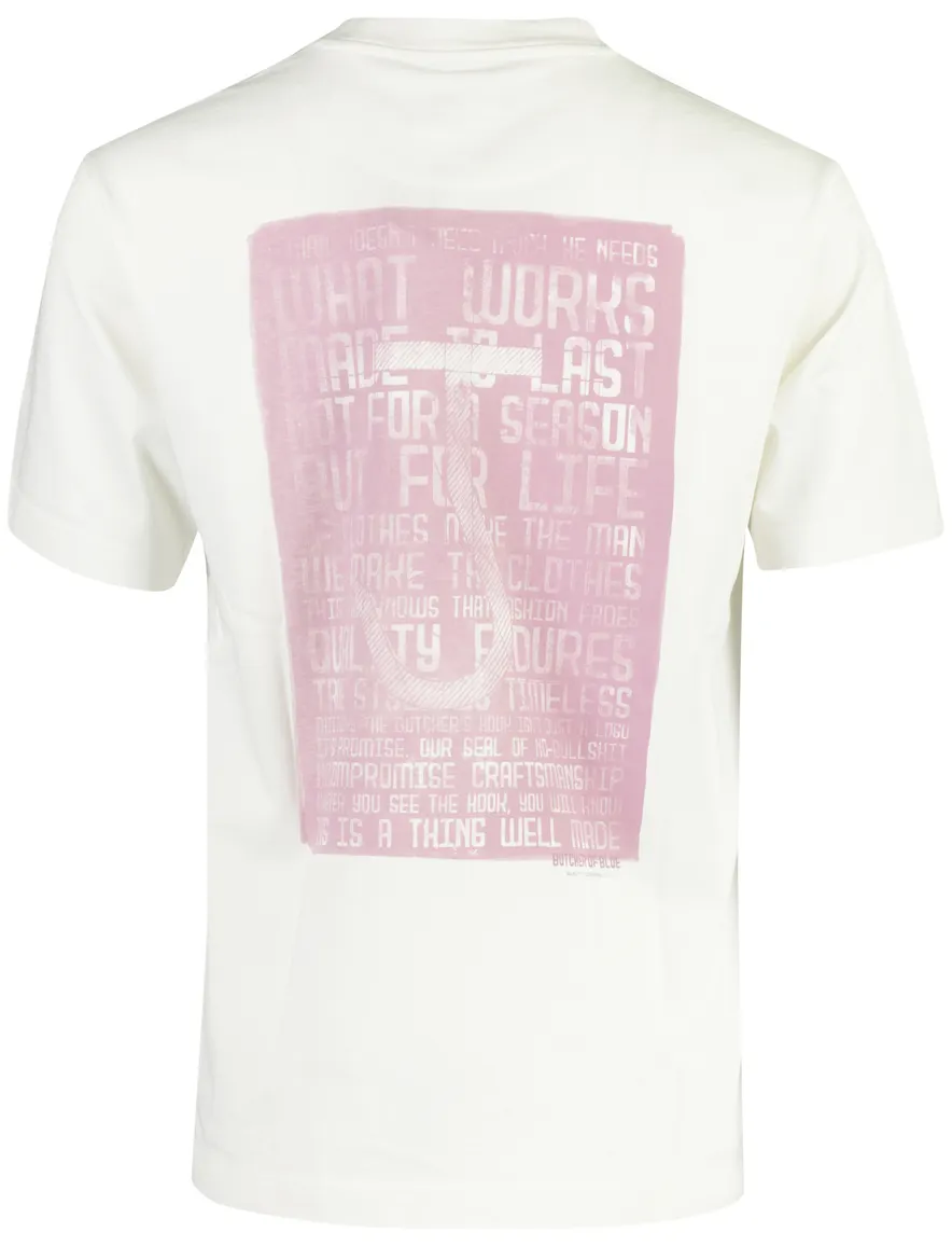 T-shirt Butcher of Blue creme wit