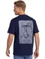 Butcher of Blue T-shirt ronde hals donkerblauw