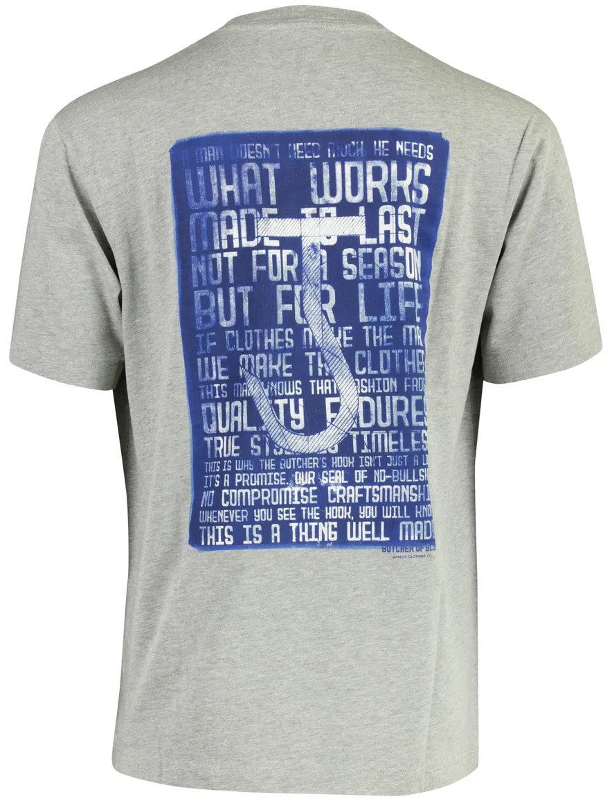 T-shirt Butcher of Blue grijs grijs