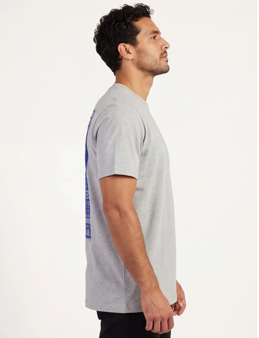 Butcher of Blue T-shirt ronde hals grijs Manifest Oversized