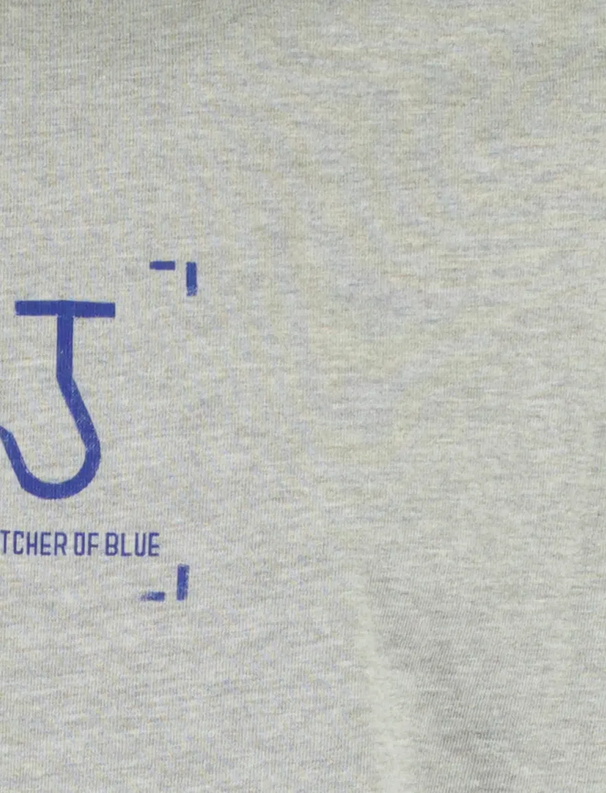 Butcher of Blue T-shirt ronde hals grijs Manifest Oversized