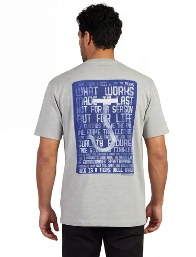Butcher of Blue T-shirt Butcher of Blue Manifest Oversized grijs