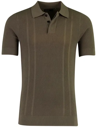 Butcher of Blue Bruin Poloshirt Butcher of Blue structuur