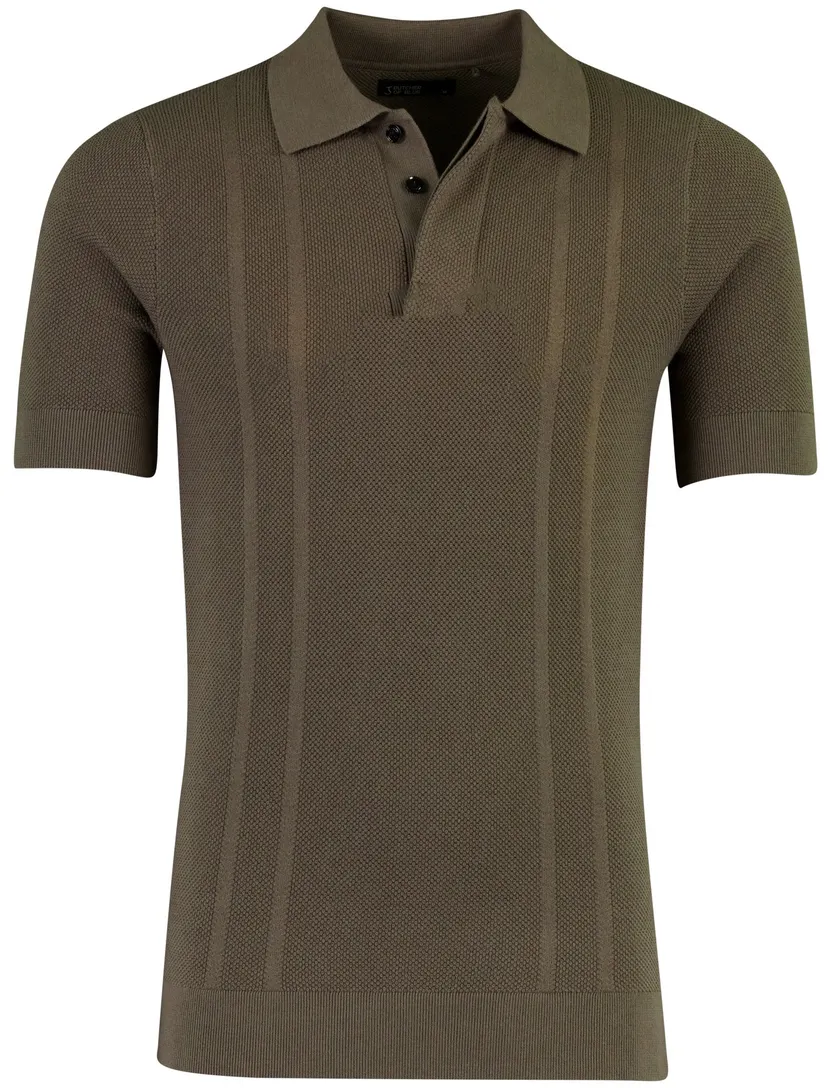 Bruin Poloshirt Butcher of Blue structuur