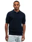 Butcher of Blue polo navy korte mouw