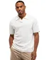 Butcher of Blue v-hals polo teddystof wit