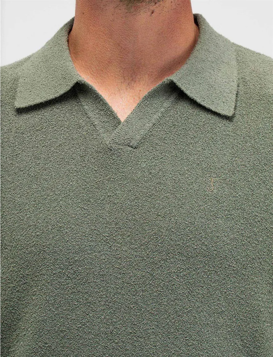 Butcher of Blue polo groen v-hals