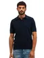 Butcher of Blue polo donkerblauw v-hals normale fit