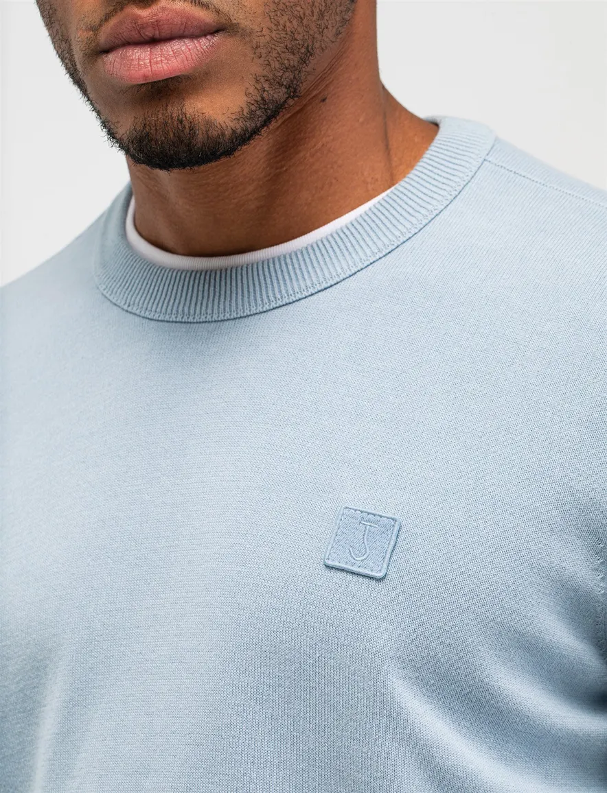 Butcher of Blue sweater lichtblauw 100% katoen