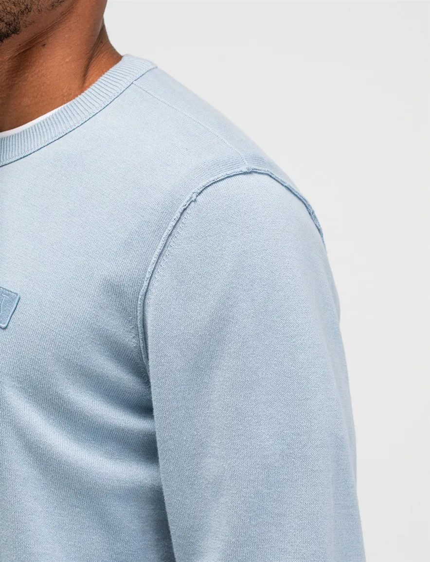 Butcher of Blue sweater lichtblauw 100% katoen