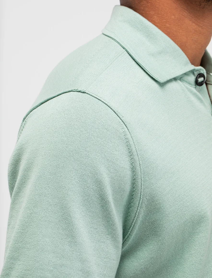 Butcher of Blue polo turquoise 3-knoops regular fit