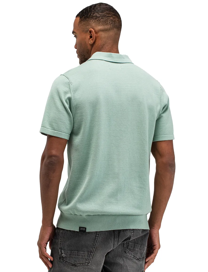 Butcher of Blue polo turquoise 3-knoops regular fit