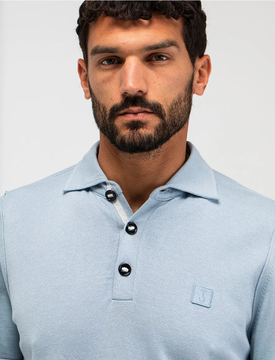 Lichtblauwe polo Butcher of Blue normale fit