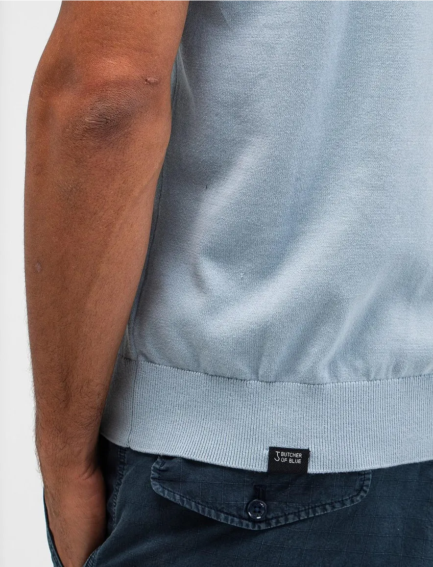 Lichtblauwe polo Butcher of Blue normale fit