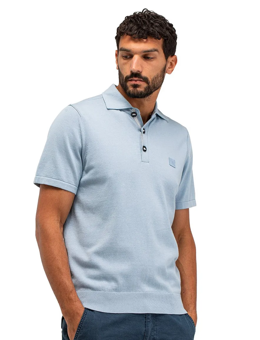 Lichtblauwe polo Butcher of Blue normale fit