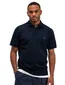 Butcher of Blue polo donkerblauw 3 knoops